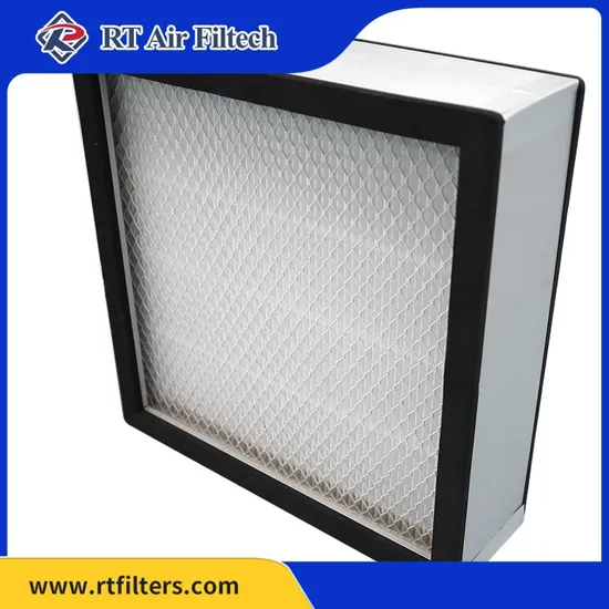 Mini Pleat HEPA Filter Media Pack Glass Fiber Filter Pack